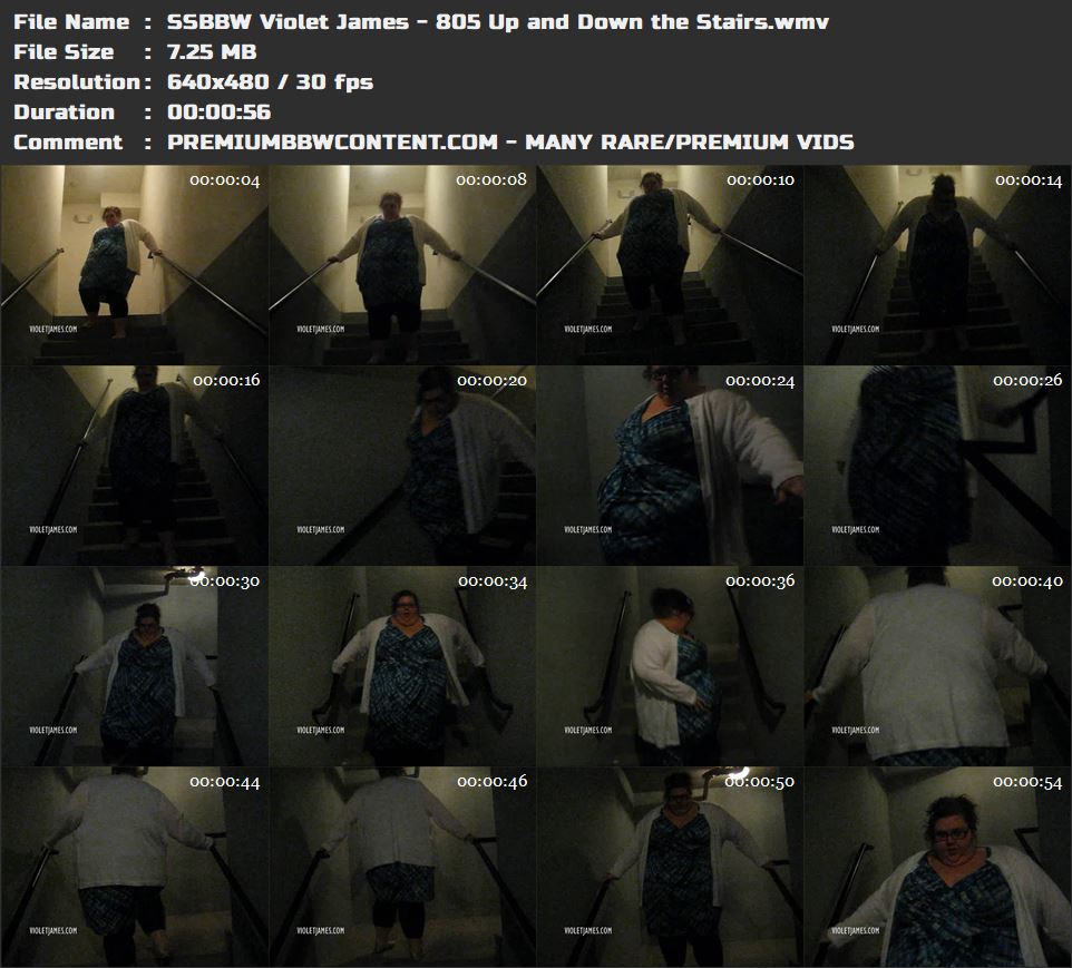 SSBBW Violet James - 805 Up and Down the Stairs thumbnails