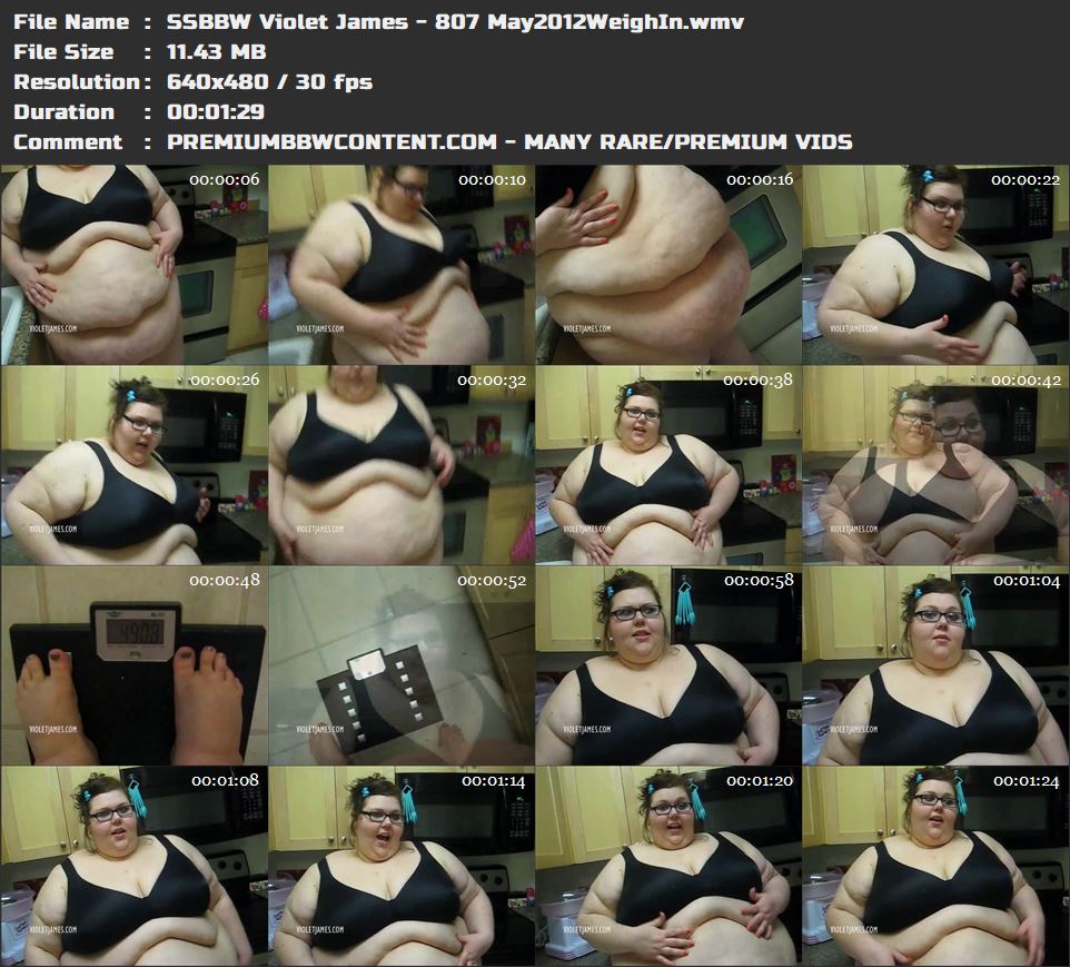 SSBBW Violet James - 807 May2012WeighIn thumbnails