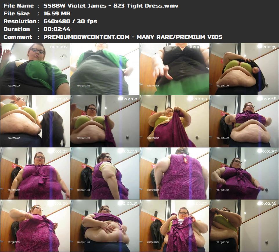 SSBBW Violet James - 823 Tight Dress thumbnails
