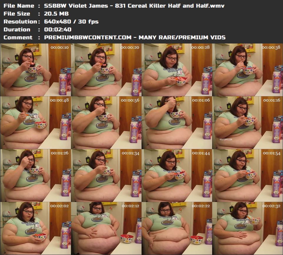 SSBBW Violet James - 831 Cereal Killer Half and Half thumbnails