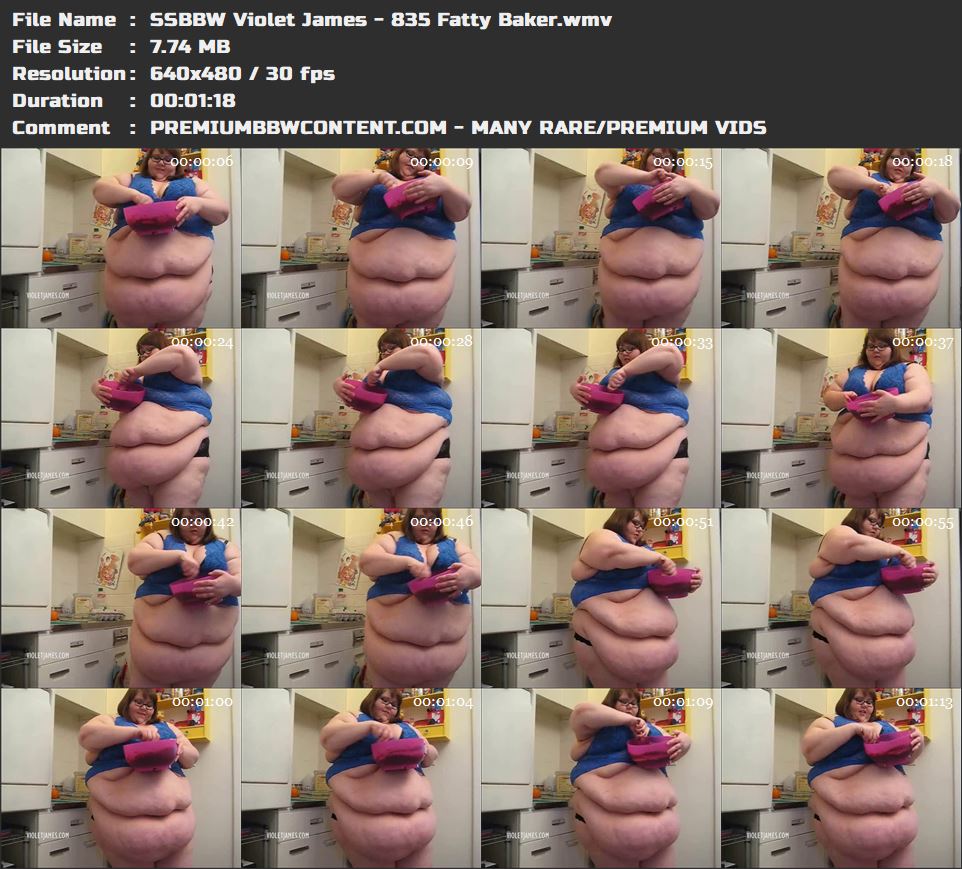 SSBBW Violet James - 835 Fatty Baker thumbnails