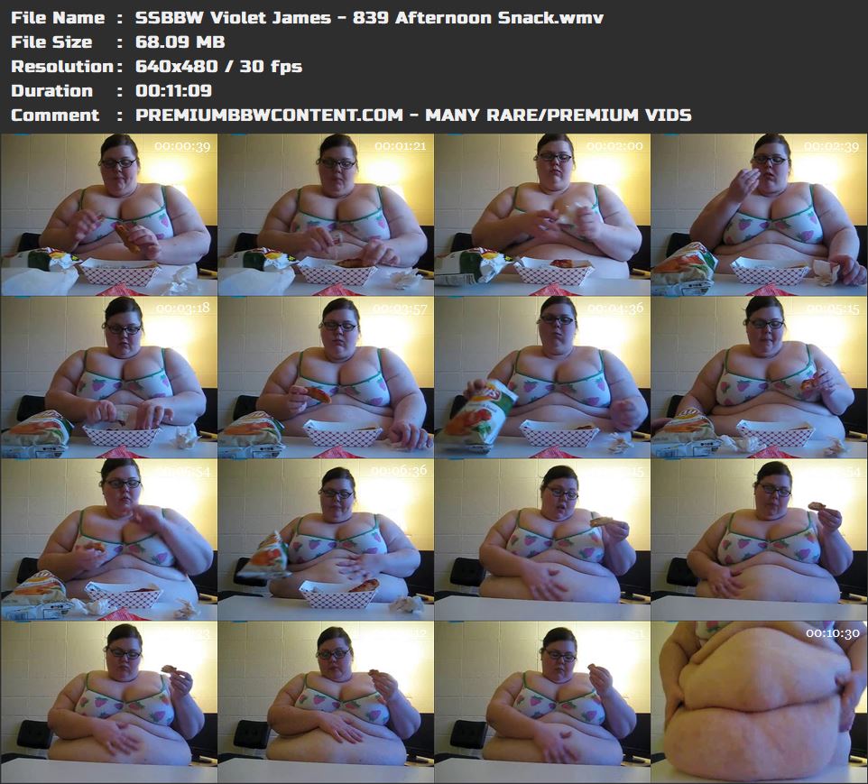 SSBBW Violet James - 839 Afternoon Snack thumbnails