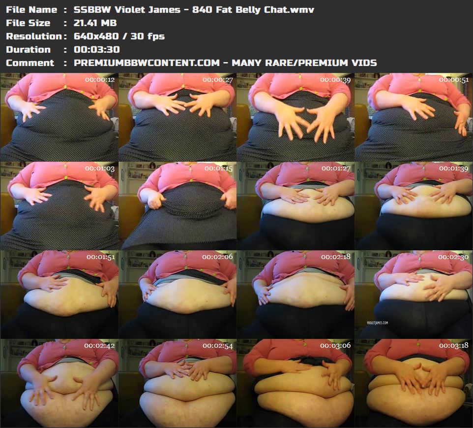 SSBBW Violet James - 840 Fat Belly Chat thumbnails