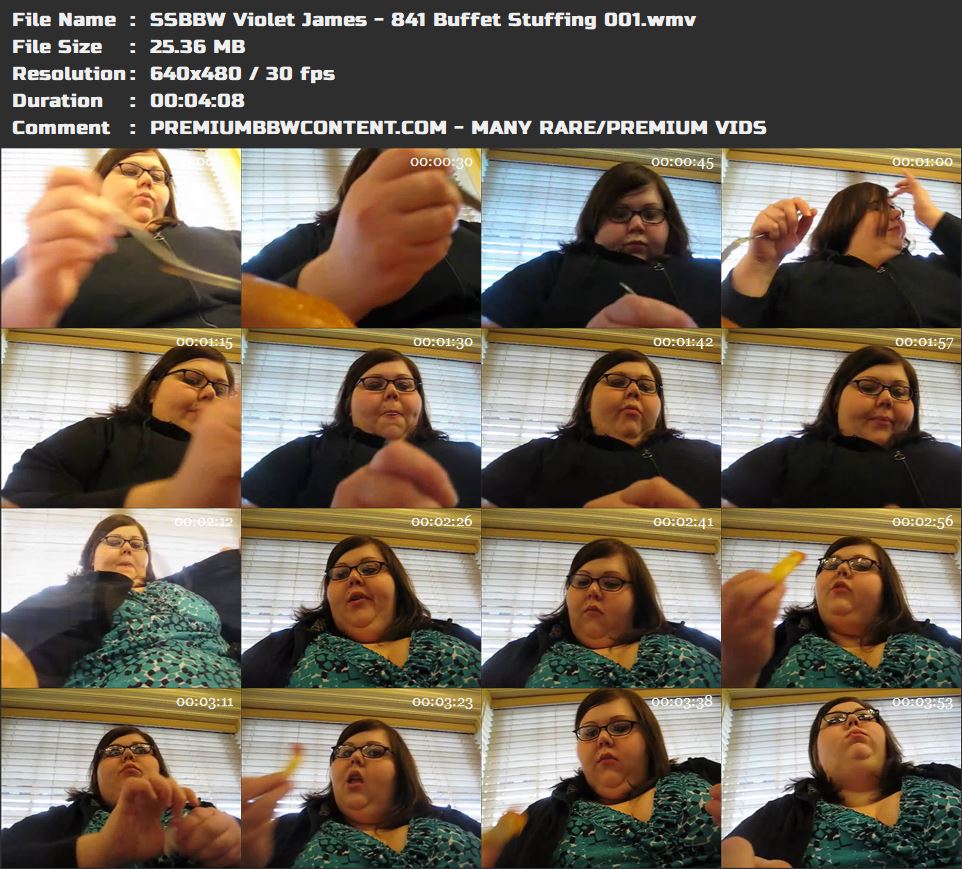 SSBBW Violet James - 841 Buffet Stuffing 001 thumbnails