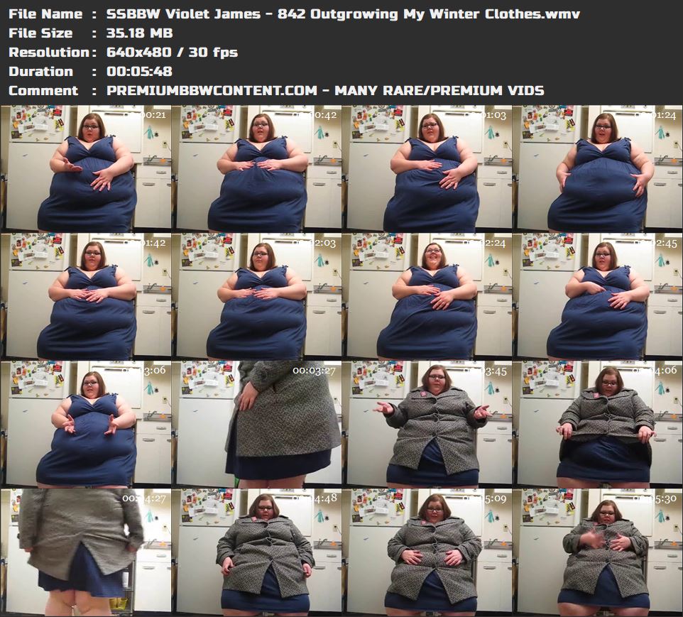 SSBBW Violet James - 842 Outgrowing My Winter Clothes thumbnails