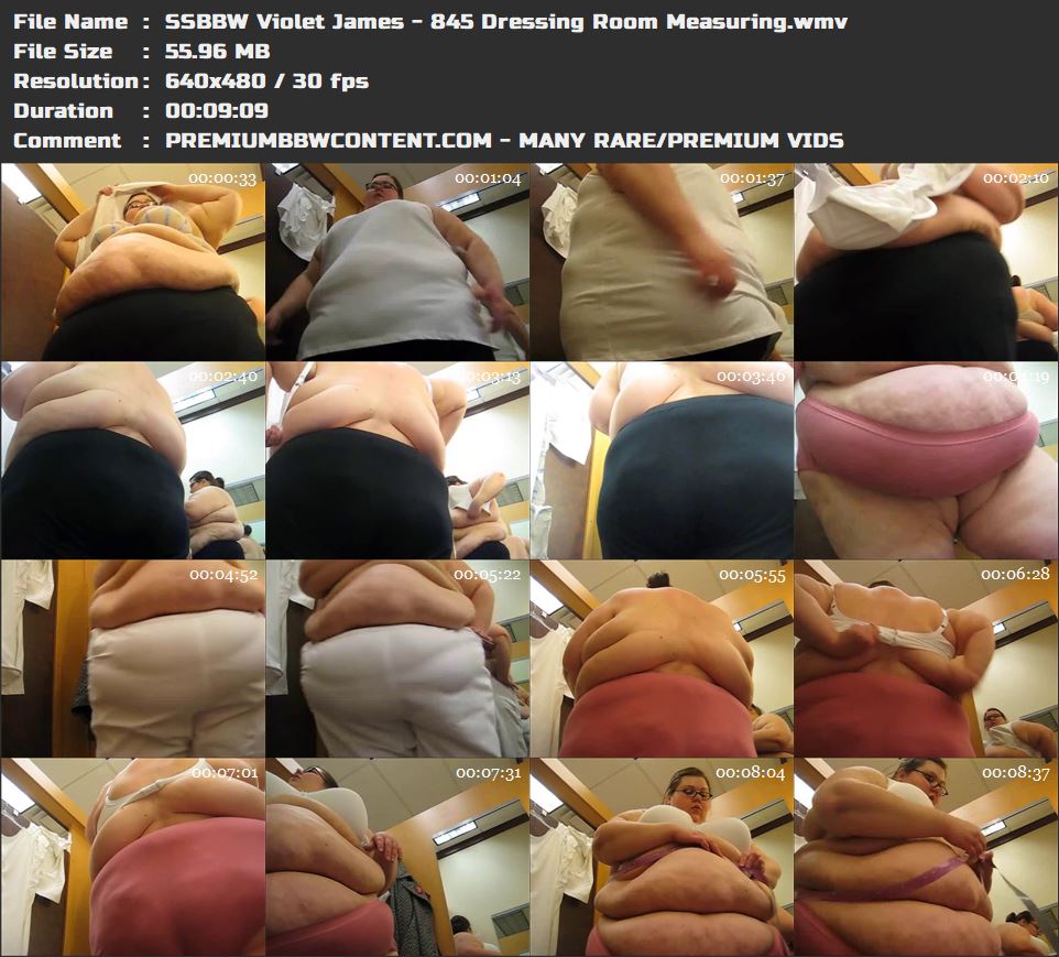 SSBBW Violet James - 845 Dressing Room Measuring thumbnails