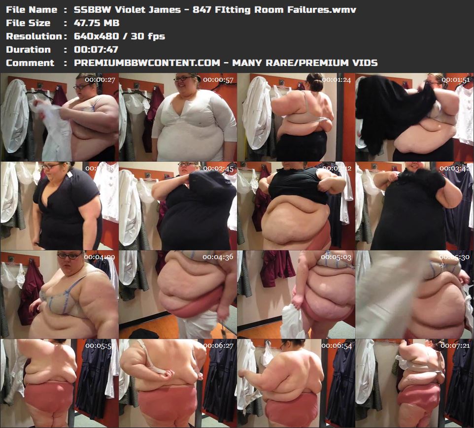 SSBBW Violet James - 847 FItting Room Failures thumbnails