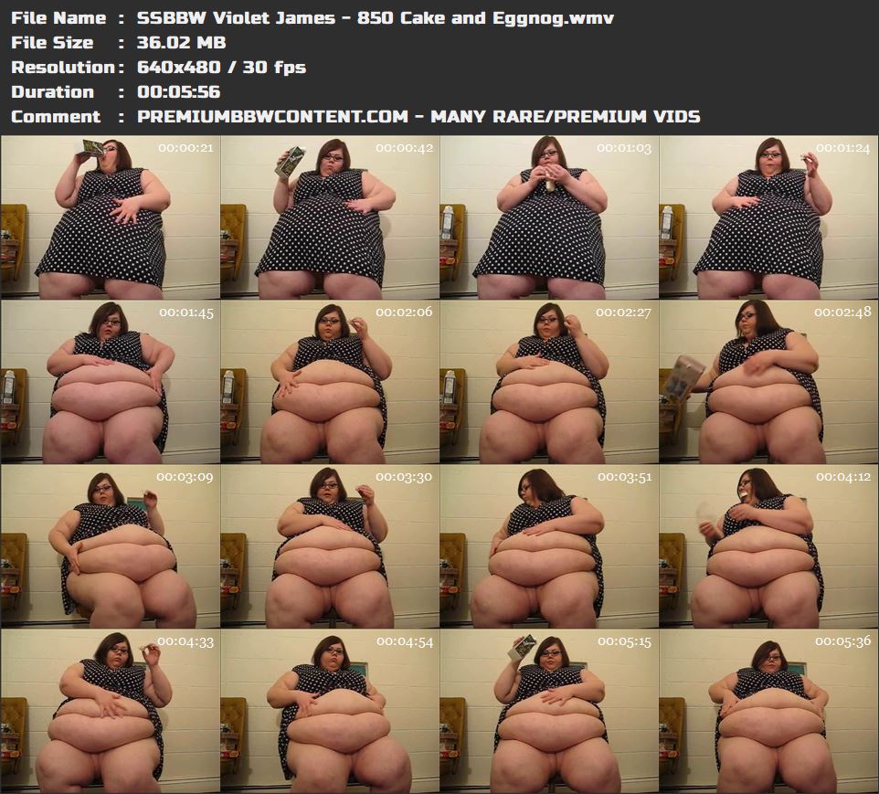 SSBBW Violet James - 850 Cake and Eggnog thumbnails