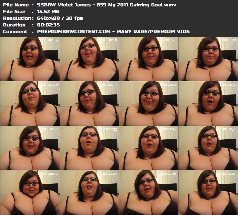 SSBBW Violet James - 859 My 2011 Gaining Goal thumbnails