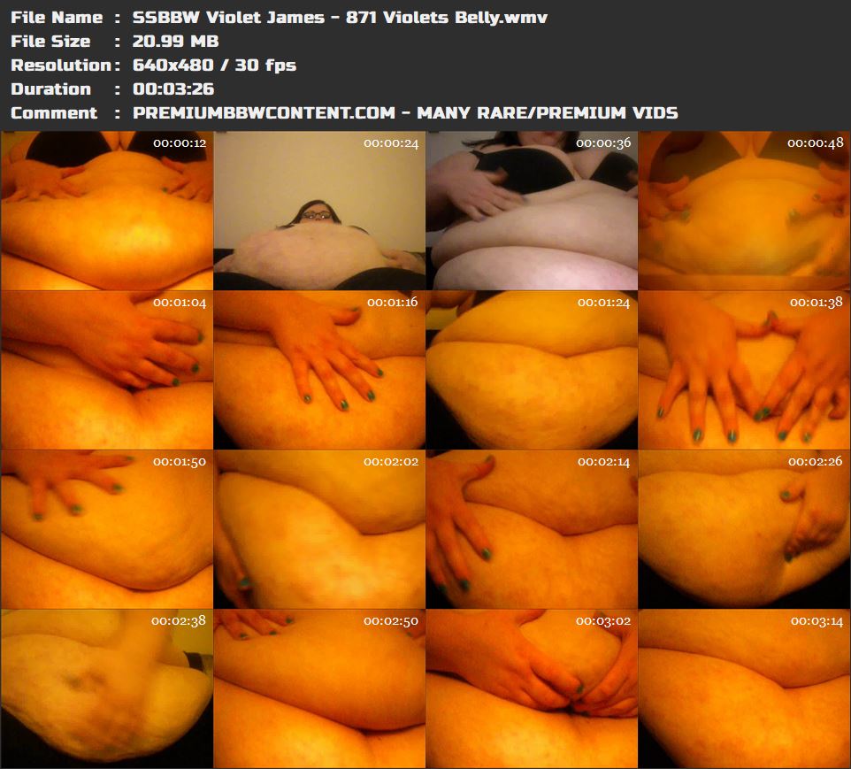 SSBBW Violet James - 871 Violets Belly thumbnails