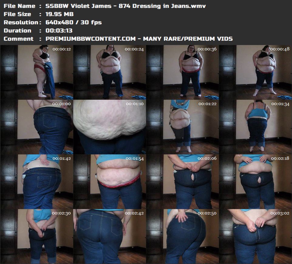 SSBBW Violet James - 874 Dressing in Jeans thumbnails