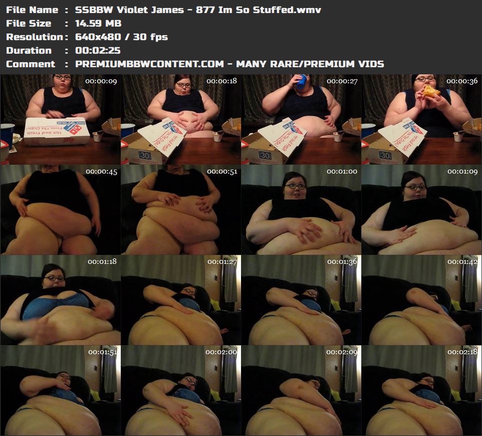 SSBBW Violet James - 877 Im So Stuffed thumbnails
