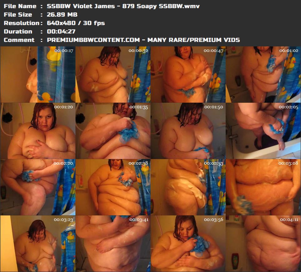 SSBBW Violet James - 879 Soapy SSBBW thumbnails