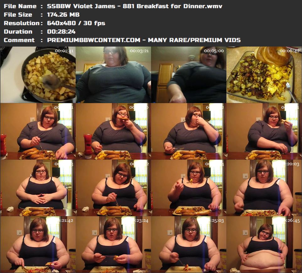 SSBBW Violet James - 881 Breakfast for Dinner thumbnails