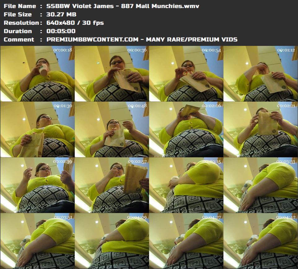 SSBBW Violet James - 887 Mall Munchies thumbnails