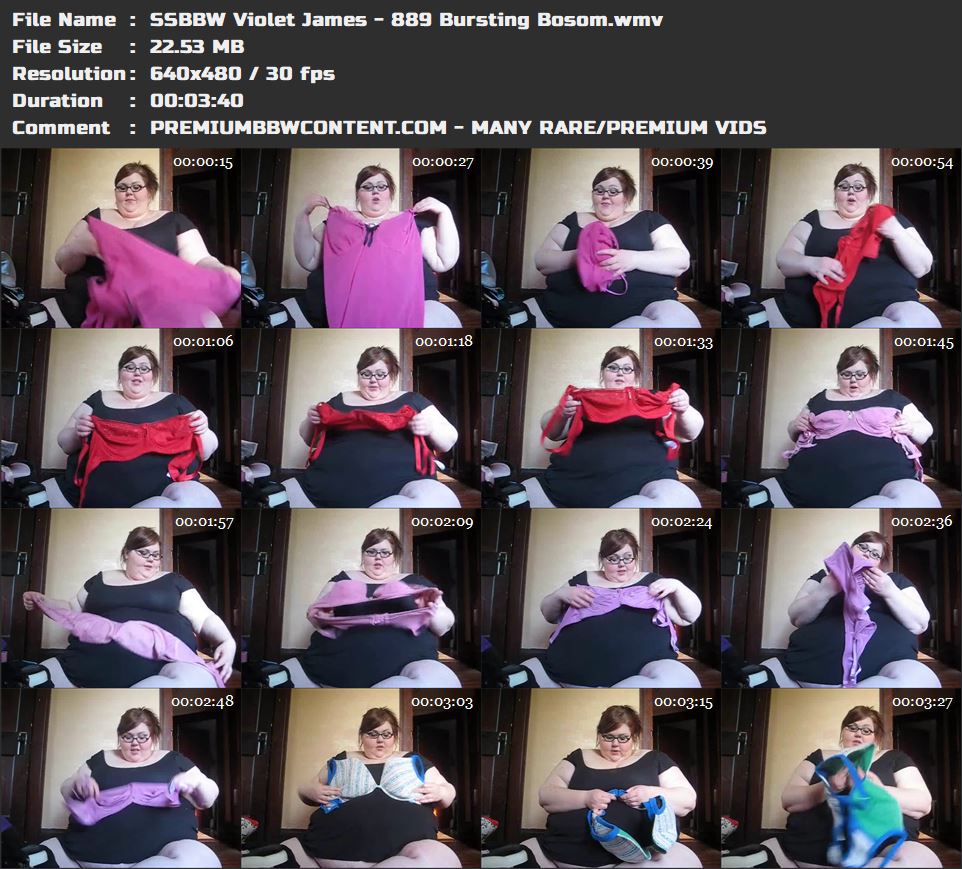 SSBBW Violet James - 889 Bursting Bosom thumbnails