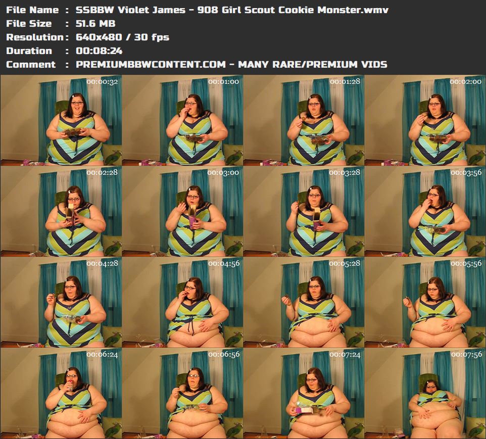 SSBBW Violet James - 908 Girl Scout Cookie Monster thumbnails