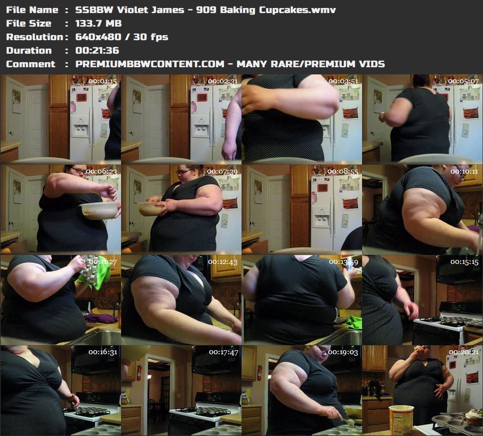 SSBBW Violet James - 909 Baking Cupcakes thumbnails