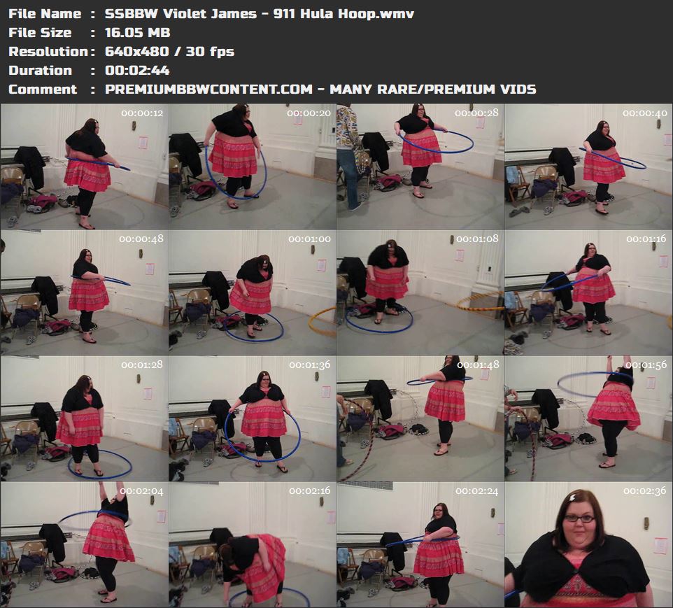 SSBBW Violet James - 911 Hula Hoop thumbnails