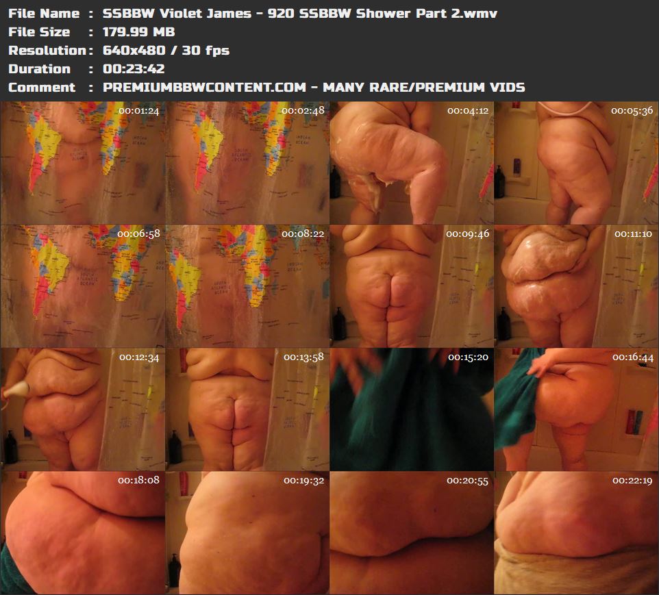 SSBBW Violet James - 920 SSBBW Shower Part 2 thumbnails