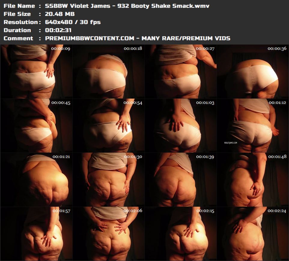 SSBBW Violet James - 932 Booty Shake Smack thumbnails
