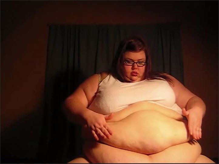 SSBBW Violet James - 939 Tank Top Tummy Jiggle