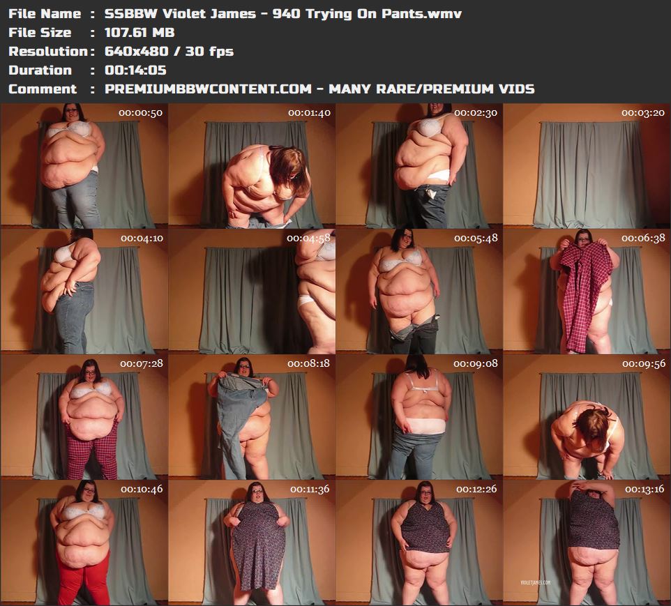 SSBBW Violet James - 940 Trying On Pants thumbnails