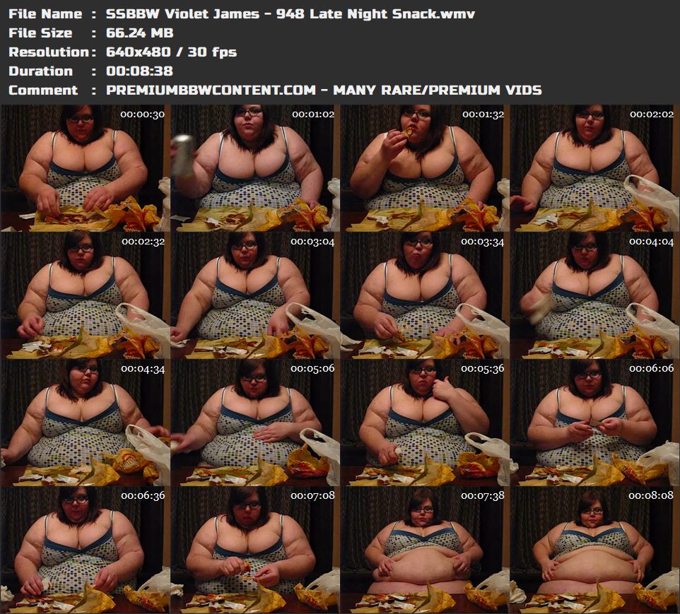 SSBBW Violet James - 948 Late Night Snack thumbnails