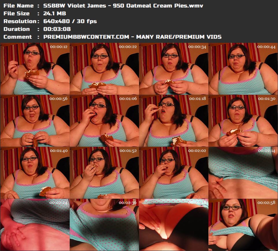 SSBBW Violet James - 950 Oatmeal Cream Pies thumbnails