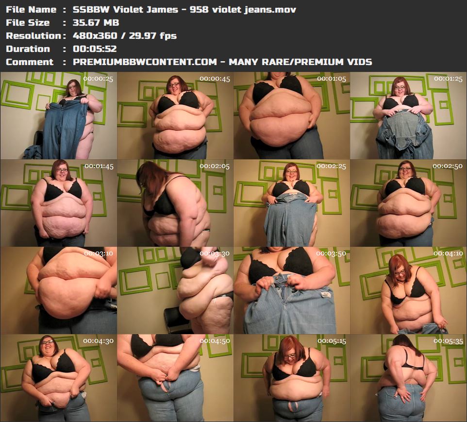 SSBBW Violet James - 958 violet jeans thumbnails