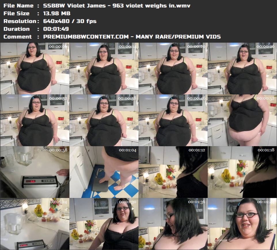 SSBBW Violet James - 963 violet weighs in thumbnails