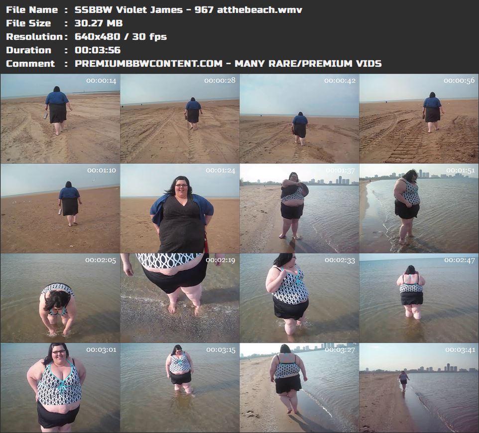 SSBBW Violet James - 967 atthebeach thumbnails