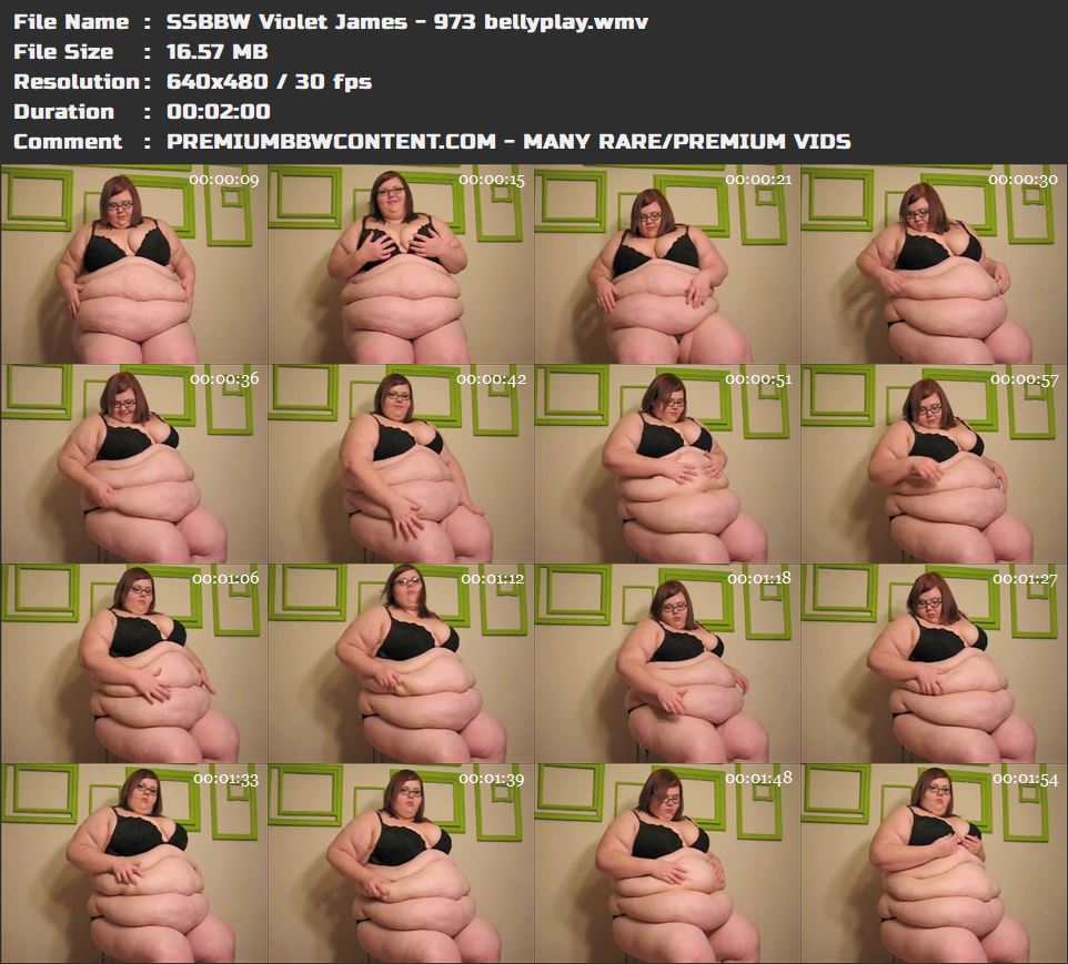 SSBBW Violet James - 973 bellyplay thumbnails