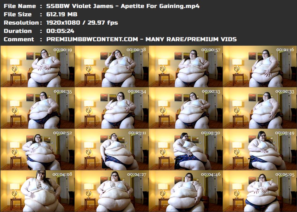 SSBBW Violet James - Apetite For Gaining thumbnails