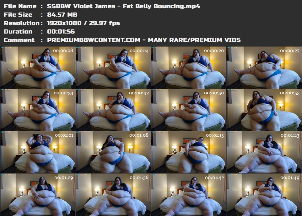 SSBBW Violet James - Fat Belly Bouncing thumbnails