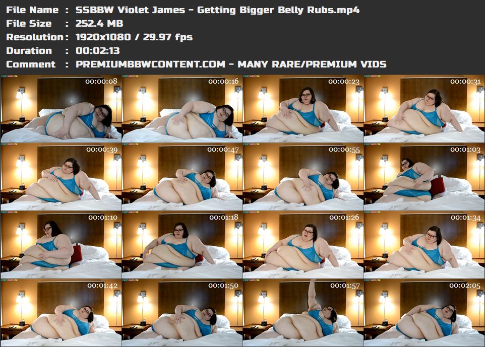 SSBBW Violet James - Getting Bigger Belly Rubs thumbnails