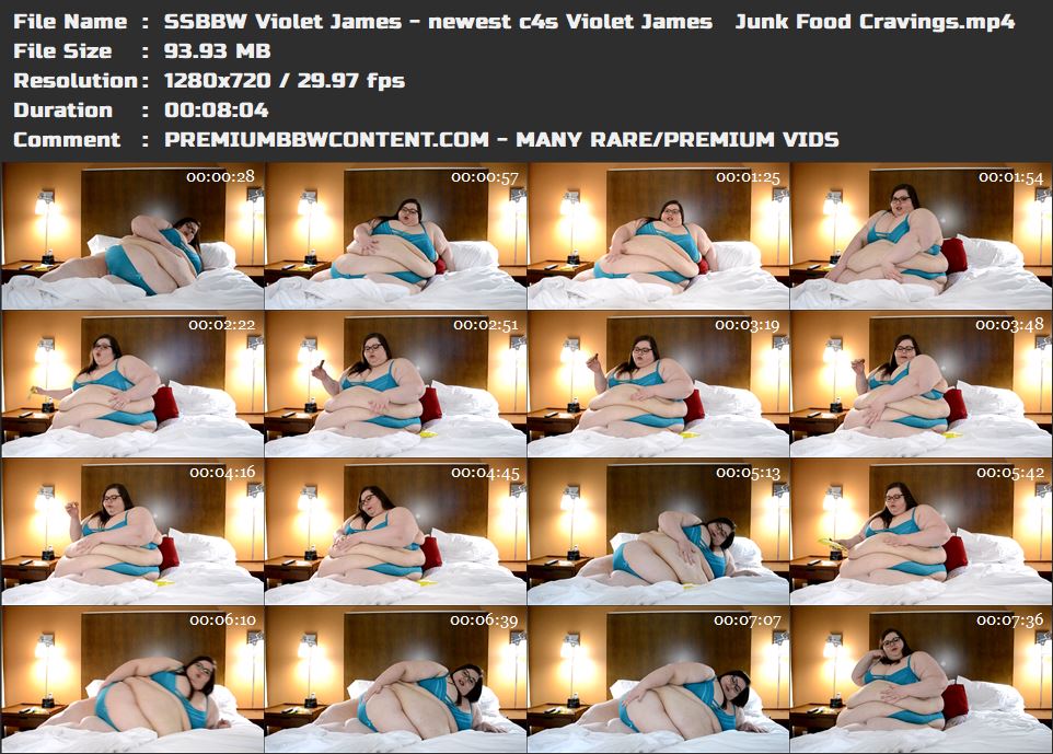 SSBBW Violet James - newest c4s Violet James   Junk Food Cravings thumbnails