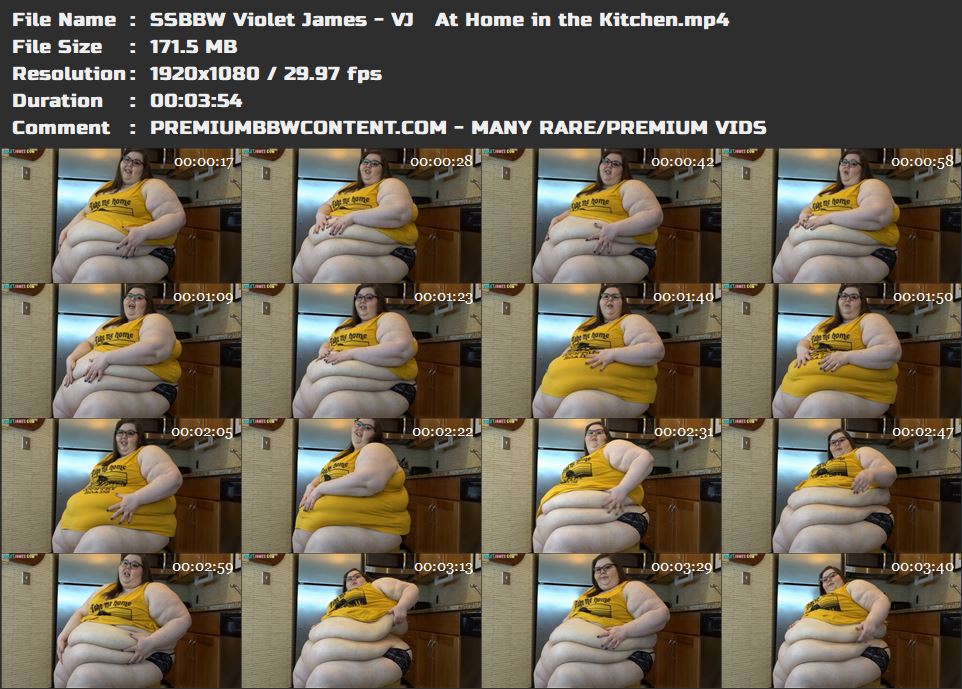 SSBBW Violet James - VJ   At Home in the Kitchen thumbnails