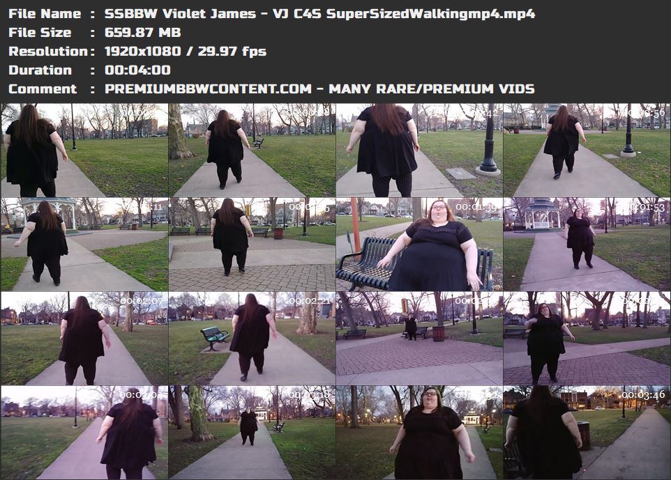 SSBBW Violet James - VJ C4S SuperSizedWalkingmp4 thumbnails