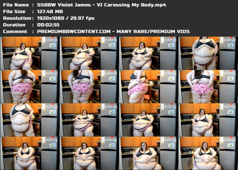 SSBBW Violet James - VJ Caressing My Body thumbnails