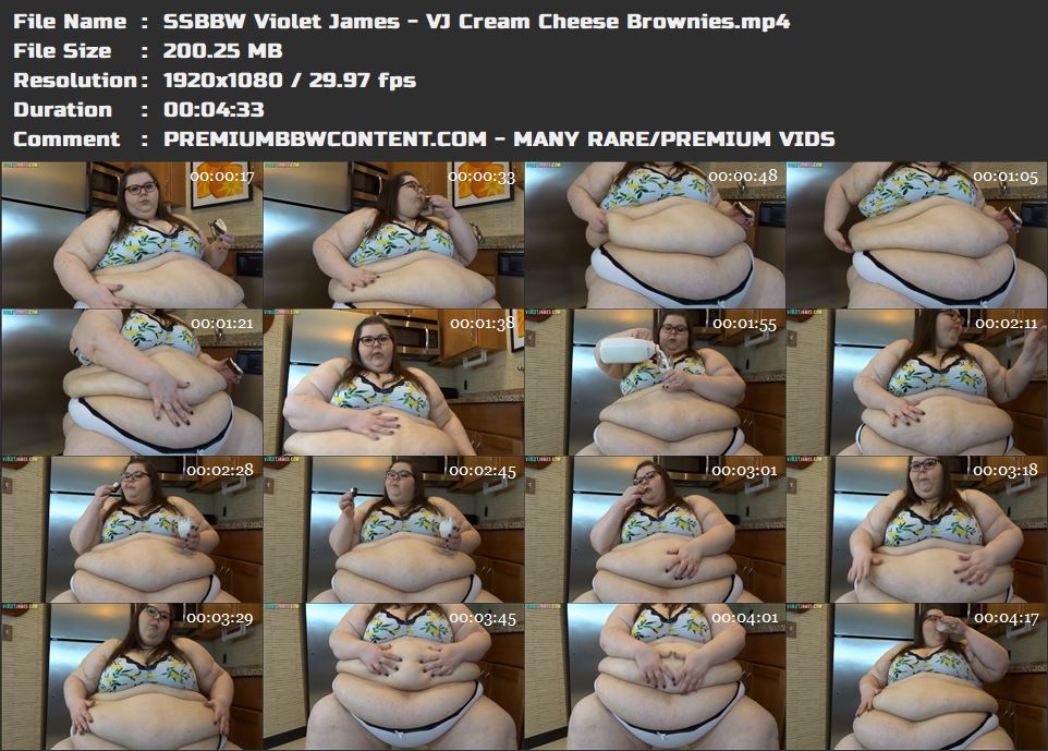 SSBBW Violet James - VJ Cream Cheese Brownies thumbnails